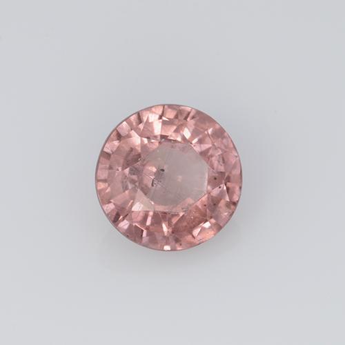 Granato malese Rosa arancio naturale da 0.63 ct, Taglio rotondo, VS