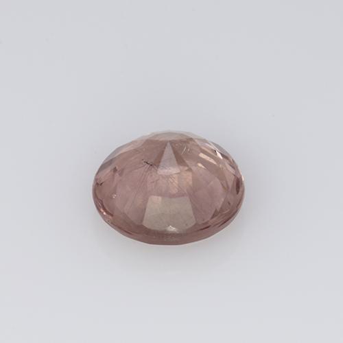 Granato malese Rosa arancio naturale da 0.63 ct, Taglio rotondo, VS