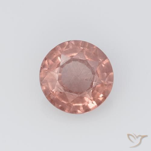Granato malese naturale rosa da 0,75 ct, taglio rotondo, VS