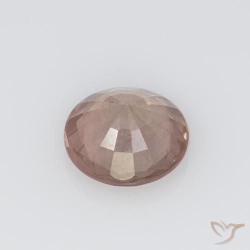 Granato malese naturale rosa da 0,75 ct, taglio rotondo, VS