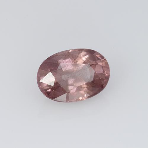 Granato malese naturale rosa da 0,70 ct, taglio ovale, VS
