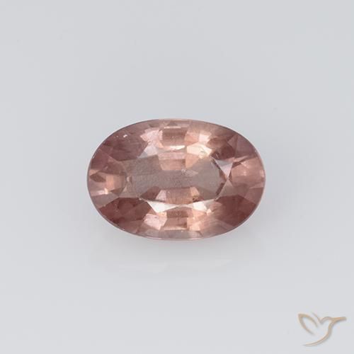 0.69ct Naturale Rosa chiaro Granato malese, Ovale, VS