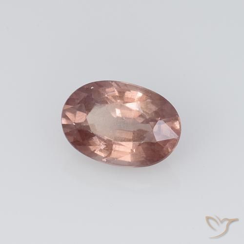Granato malese Rosa chiaro naturale da 0.69 ct, Ovale, VS