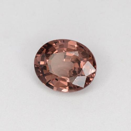 Granato malese naturale rosa da 0,87 ct, taglio ovale, VS