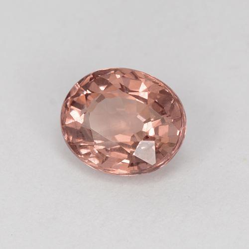 Granato malese Rosa medio naturale da 0.88 ct, Taglio ovale, VVS-VS