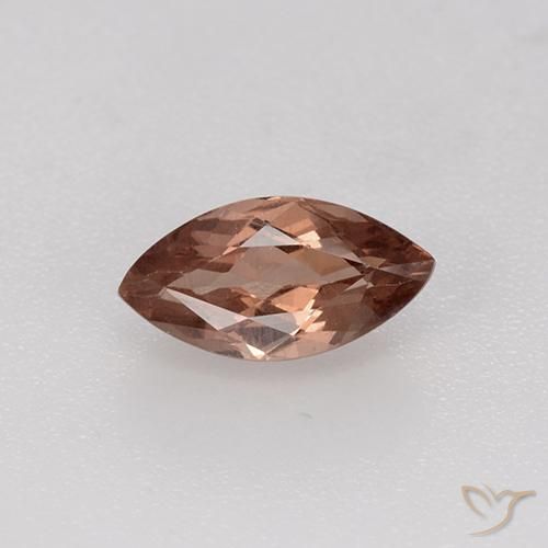 1.17ct Naturale Marrone Chiaro Cannella Granato malese, Taglio marquise, VVS-VS, Photo A