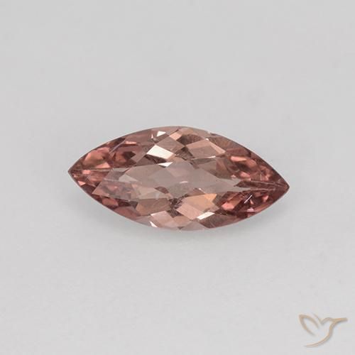0.92ct Naturale Rosso medio Granato malese, Taglio marquise, VVS-VS