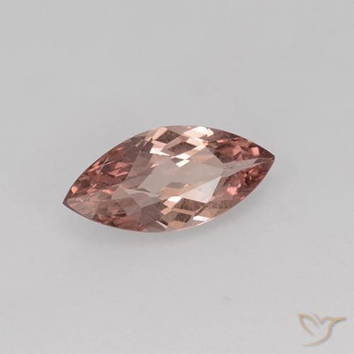 Granato malese Rosso medio naturale da 0.92 ct, Taglio marquise, VVS-VS