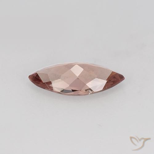 Granato malese Rosso medio naturale da 0.92 ct, Taglio marquise, VVS-VS