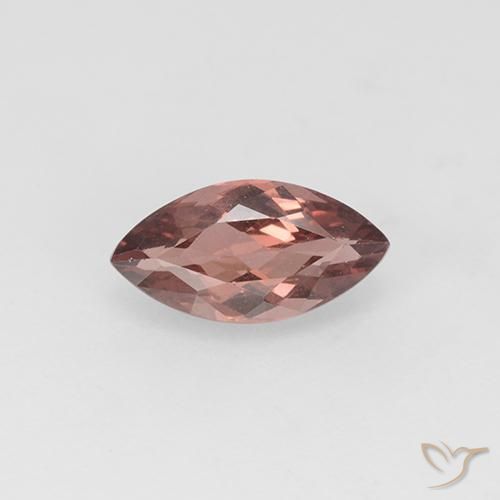 1.14ct Naturale Rosso medio Granato malese, Taglio marquise, VVS-VS, Photo A