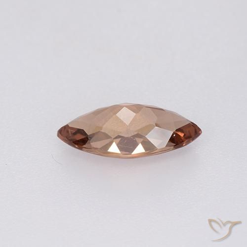 Granato malese Rosso caldo naturale da 1.25 ct, Taglio marquise, VS