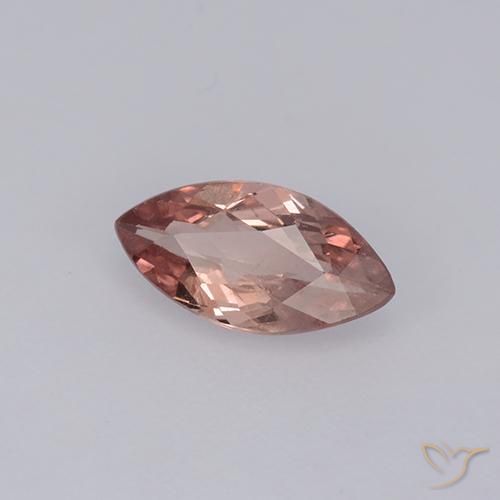Granato malese Rosso medio naturale da 0.87 ct, Taglio marquise, VS