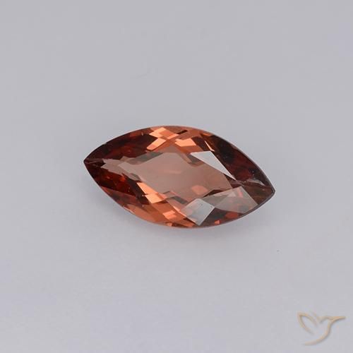 Granato malese Rosso cremisi naturale da 0.95 ct, Taglio marquise, VS