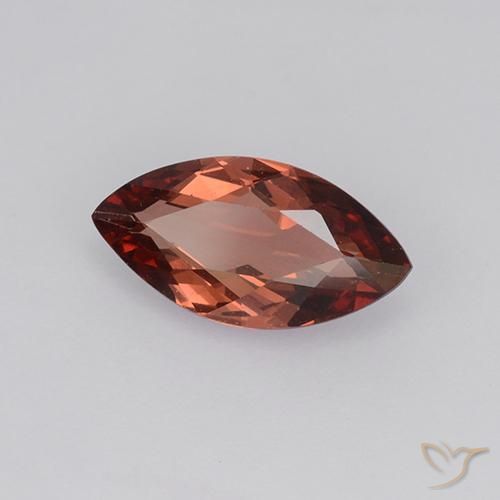 Granato malese Rosso rosa naturale da 1.22 ct, Taglio marquise, VVS-VS