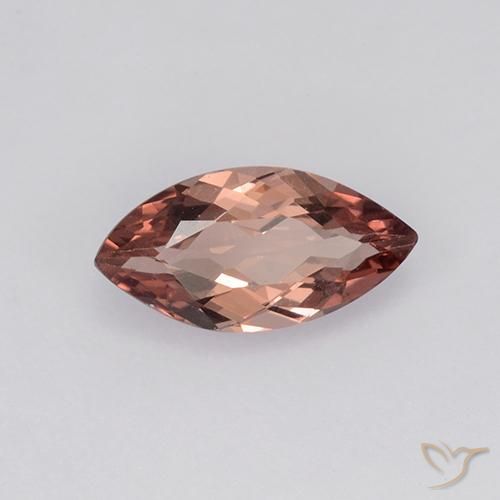 Granato malese Rosso medio naturale da 1.18 ct, Taglio marquise, VVS-VS