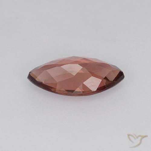 Granato malese Rosso caldo naturale da 0.92 ct, Taglio marquise, VVS-VS