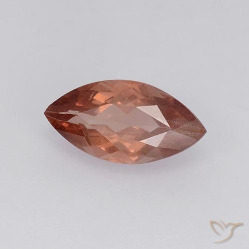 Granato malese Vino Rosso Caldo naturale da 1.06 ct, Taglio marquise, VVS-VS