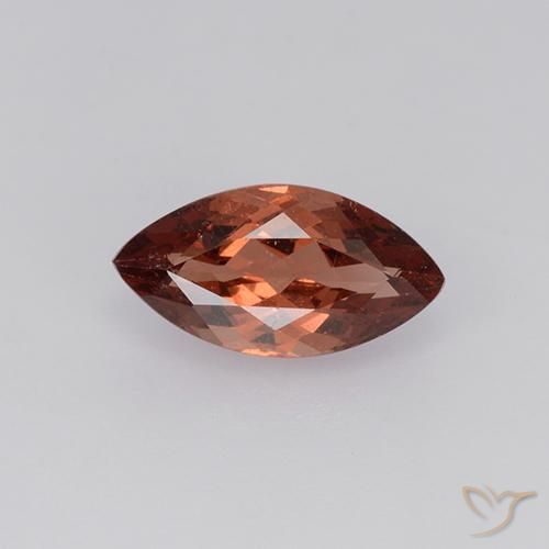 1.10ct Naturale Rosso medio Granato malese, Taglio marquise, VVS-VS