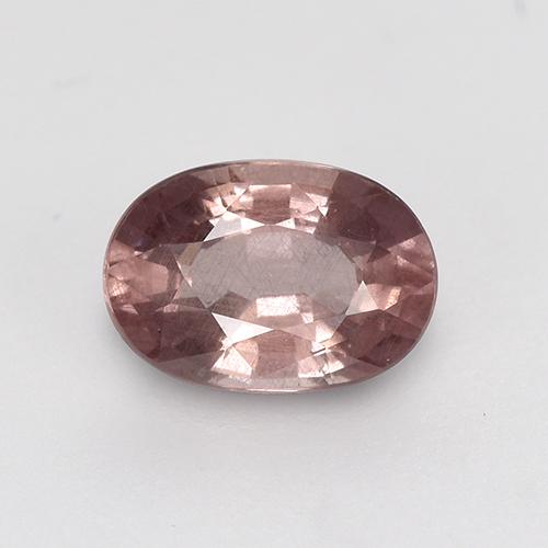 Granato malese naturale rosa da 0,64 ct, taglio ovale, VS