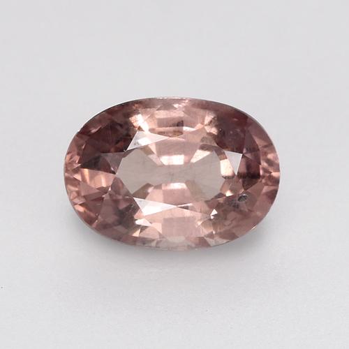 Granato malese naturale rosa da 0,65 ct, taglio ovale, VS
