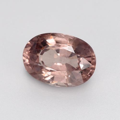 Granato malese naturale rosa da 0,65 ct, taglio ovale, VS