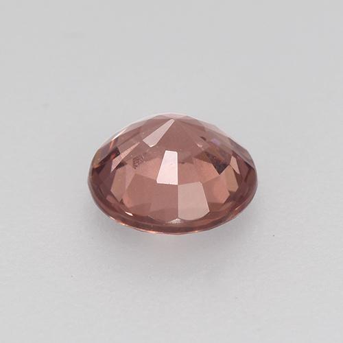 Granato malese Rosa palissandro chiaro naturale da 0.55 ct, Taglio rotondo, VS