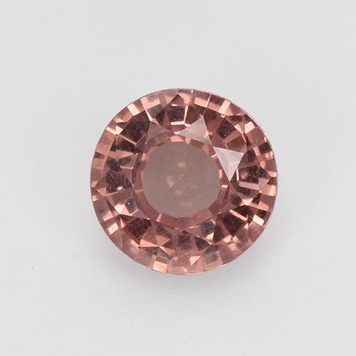 Granato malese naturale rosa da 0,64 ct, taglio rotondo, VS