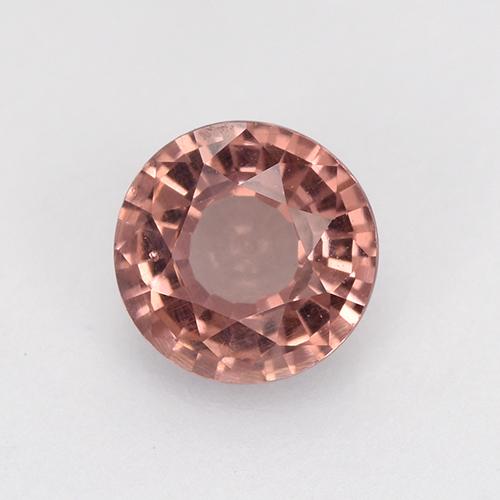 Granato malese naturale rosa da 0,64 ct, taglio rotondo, VS