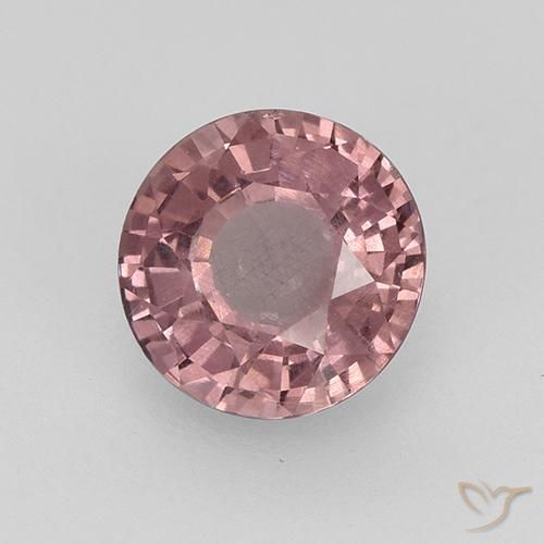 Granato malese Rosa viola naturale da 0.83 ct, Rotondo, VS