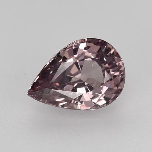 Granato malese Light Greyish Purple naturale da 0.93 ct, Forma a pera, VS