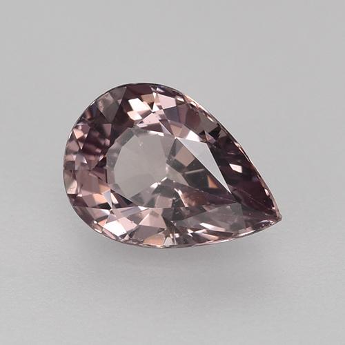 Granato malese Light Greyish Purple naturale da 0.93 ct, Forma a pera, VS