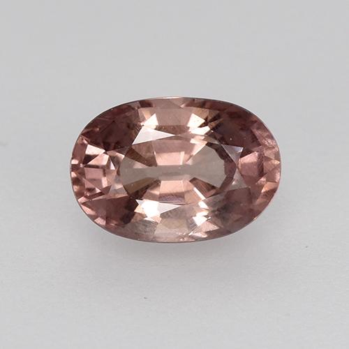 Granato malese Rosa profondo palissandro naturale da 0.66 ct, Taglio ovale, VS