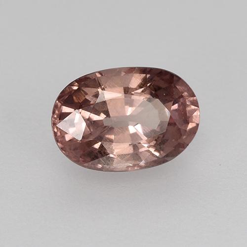 Granato malese Rosa profondo palissandro naturale da 0.66 ct, Taglio ovale, VS