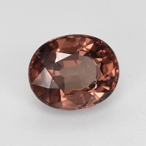 Granato malese naturale rosso da 1,31 ct, taglio ovale, VS
