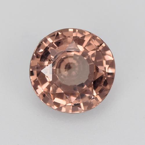 Granato malese rosso indiano naturale da 0.67 ct, Taglio rotondo, VS