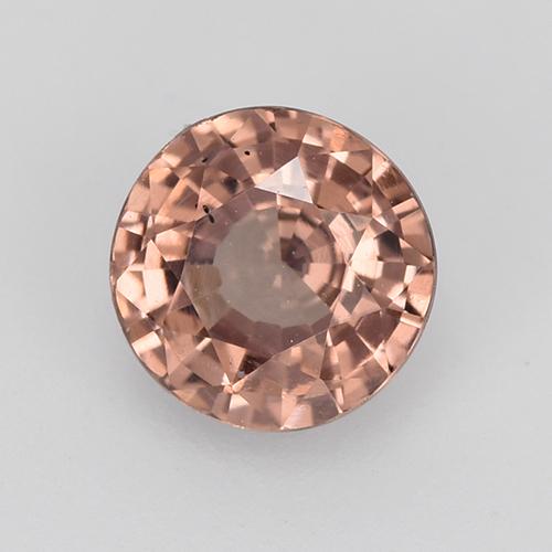 Granato malese rosso indiano naturale da 0.67 ct, Taglio rotondo, VS