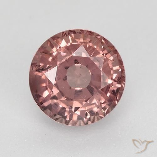 0.85ct Naturale Rosa chiaro Granato malese, Rotondo, VS