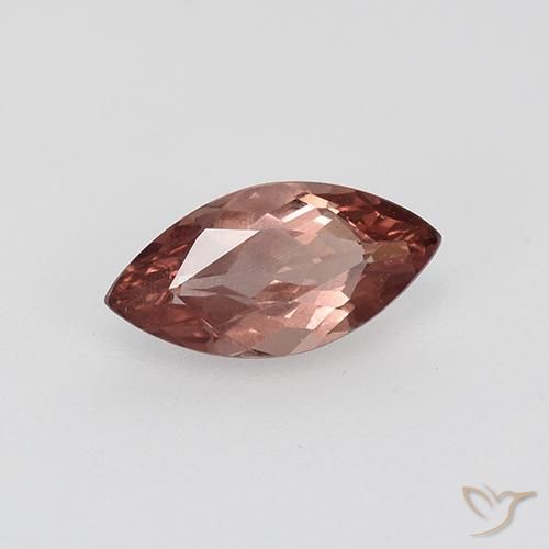 Granato malese Rosa rossastra naturale da 0.82 ct, Taglio marquise, VS-SI
