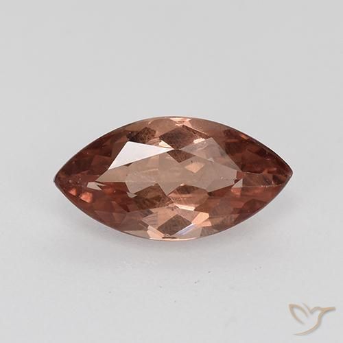 0.87ct Naturale Rosso mattone Granato malese, Taglio marquise, VS