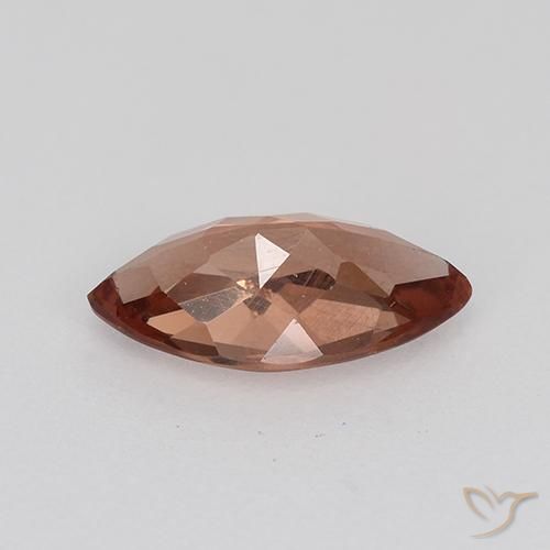 Granato malese Rosso mattone naturale da 0.87 ct, Taglio marquise, VS