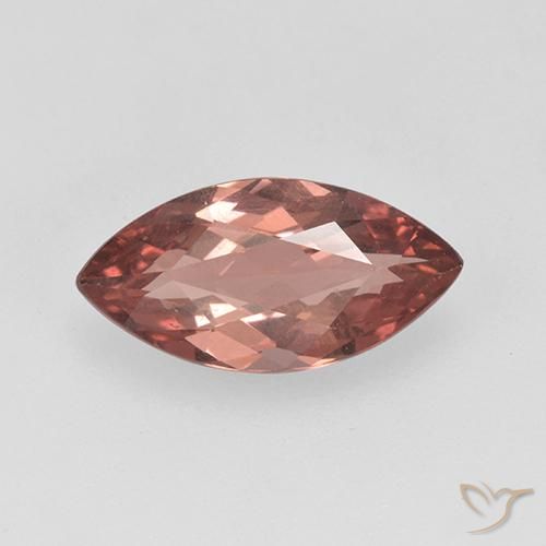 1.57ct Naturale Rosa chiaro Granato malese, Taglio marquise, VS, Photo A
