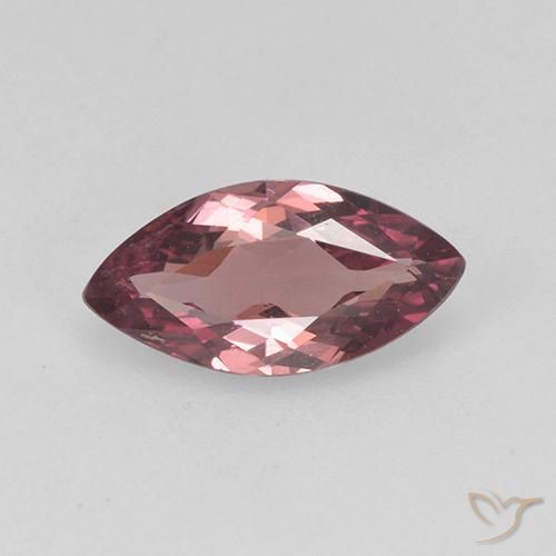 Granato malese Rosso scuro naturale da 0.78 ct, Taglio marquise, VS