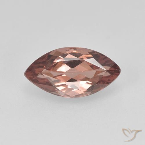 1.14ct Naturale Marrone caldo Granato malese, Taglio marquise, VVS-VS