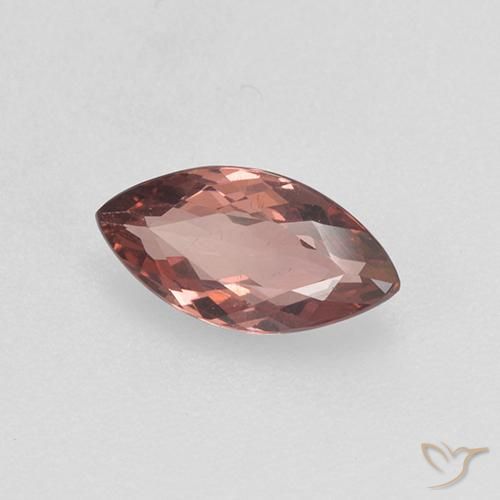 Granato malese Rosso mattone chiaro naturale da 0.92 ct, Taglio marquise, VS