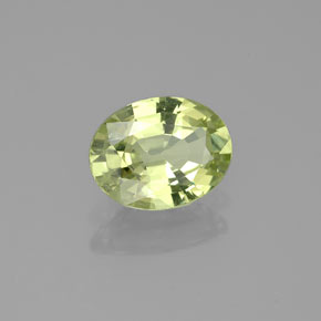 Granato del mali naturale verde da 1,25 ct, taglio ovale, VS
