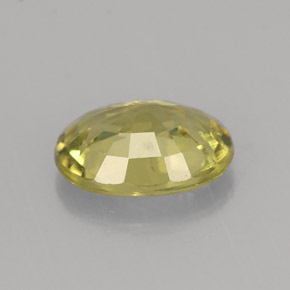 Granato del mali verde giallastro naturale da 1,42 ct, taglio ovale, VS