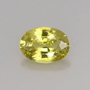 Granato del mali naturale giallo da 1,41 ct, taglio ovale, VS