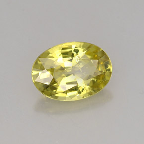 Granato del mali naturale giallo da 1,41 ct, taglio ovale, VS