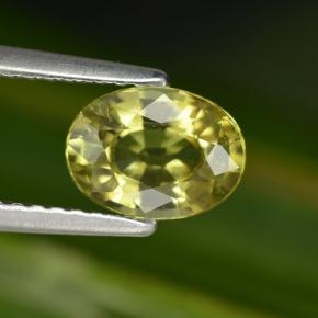 Granato del mali naturale verde da 1,25 ct, taglio ovale, VS