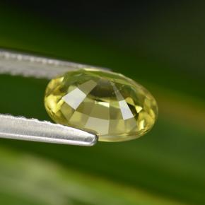 Granato del mali naturale verde da 1,25 ct, taglio ovale, VS